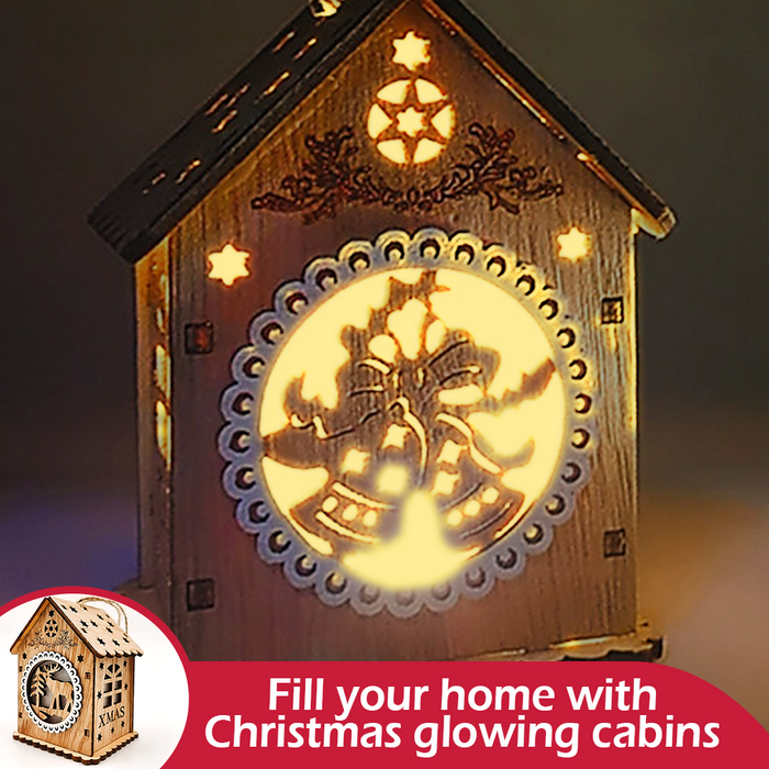 WWS Christmas Decorations Luminous Cabins