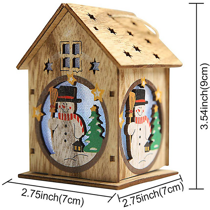 WWS Christmas Decorations Luminous Cabins