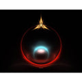 Blue Pearl on Satin Red Wall Decal Printed | Wallhogs