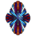 Satin Wings of Hyperian Blue Vertical Wall Decal