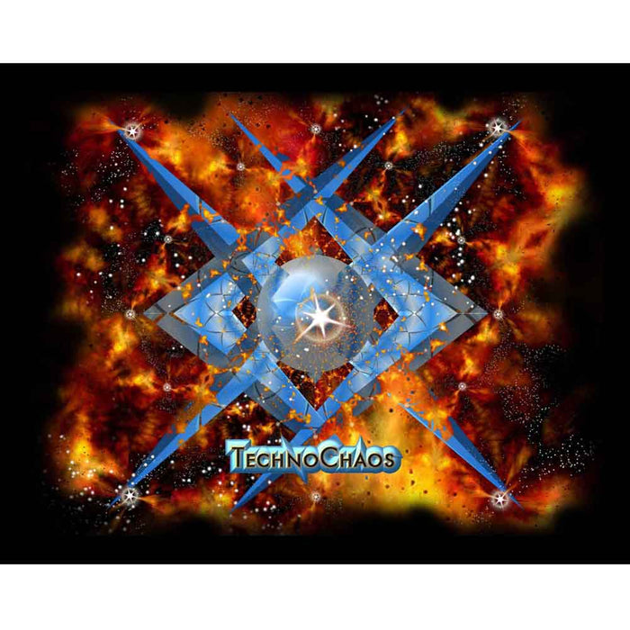 Techno Chaos Fractal Art Gloss Poster Printed | Wallhogs