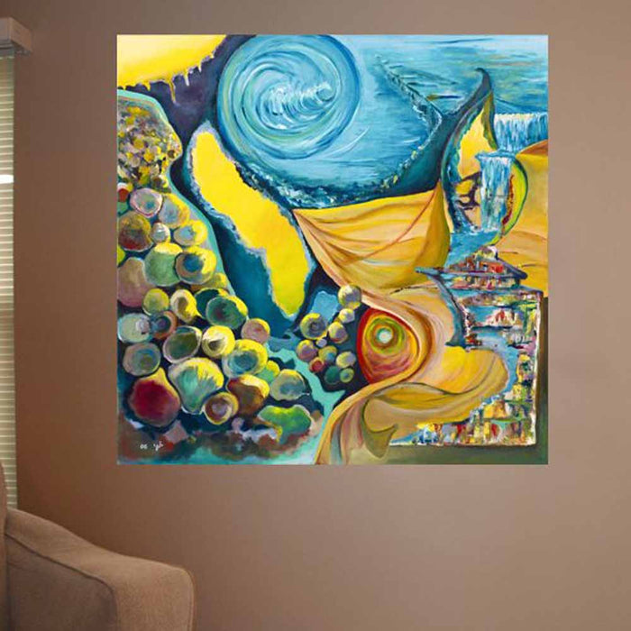 Yosi Amir II Art Wall Decal Installed | Wallhogs
