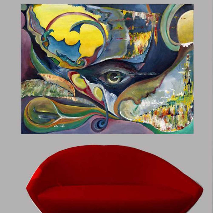 Yosi Amir VII Art Wall Decal Installed | Wallhogs