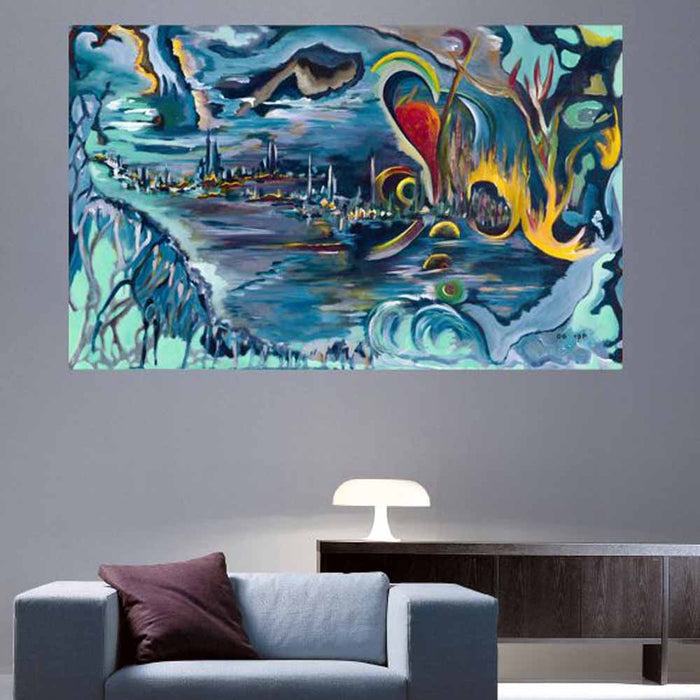 Yosi Amir VIII Art Glossy Poster Installed | Wallhogs