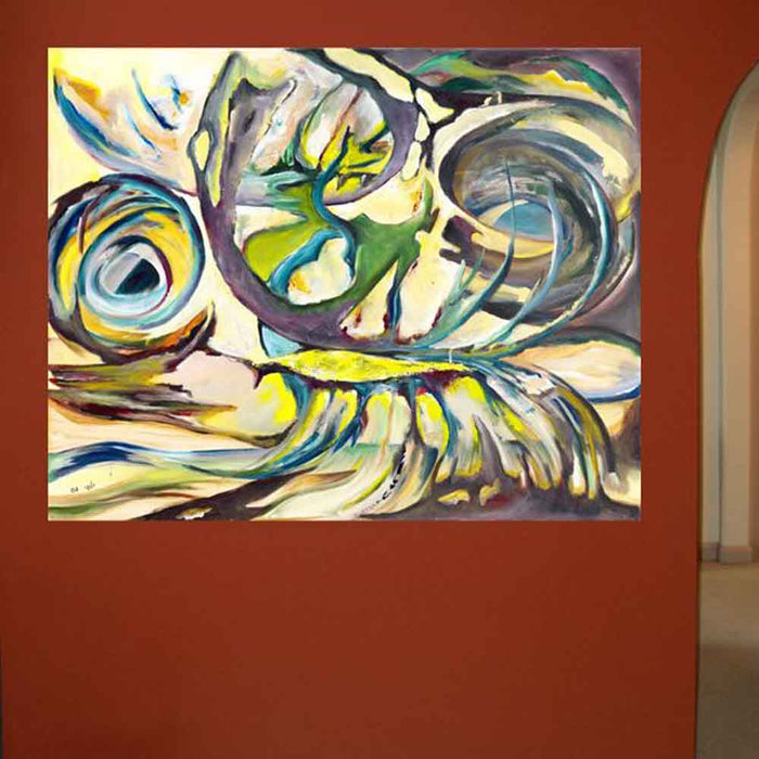 Yosi Amir XLIII Art Wall Decal Installed | Wallhogs