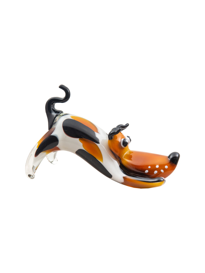 Zainy Dog Handcrafted Art Glass Figurine